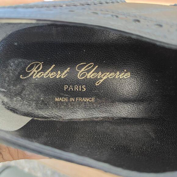 Robert Clergerie Paris Men\'s Black Oxford Leather Dress Shoes Size 41 EU 8-8.5 main image 6